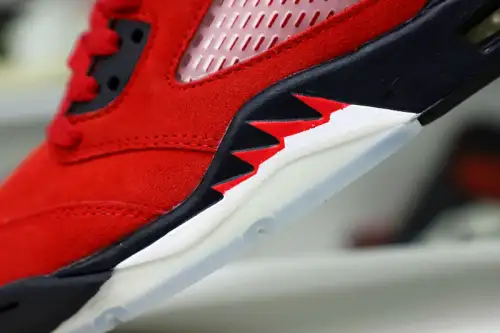 Air Jordan 5 Retro Raging Bull Red Suede 