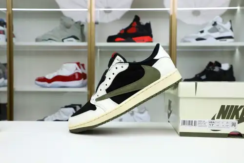 Travis Scott X Nike Air Jordan 1 Low Og “Olive” 