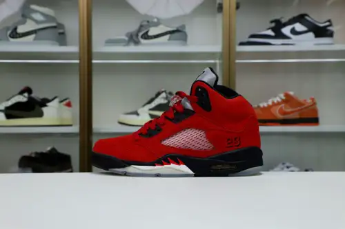 Air Jordan 5 Retro Raging Bull Red Suede 