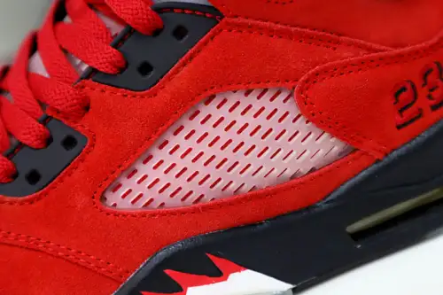 Air Jordan 5 Retro Raging Bull Red Suede 