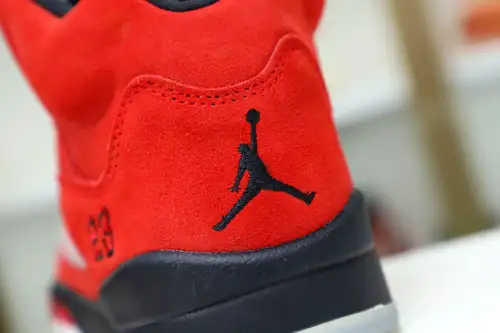 Air Jordan 5 Retro Raging Bull Red Suede 