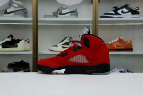 Air Jordan 5 Retro Raging Bull Red Suede 