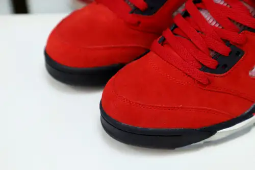 Air Jordan 5 Retro Raging Bull Red Suede 